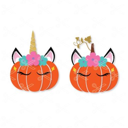 Unicorn pumpkin svg