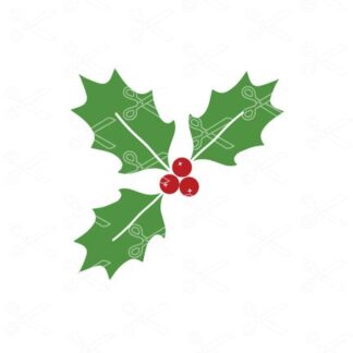Christmas Holly SVG file