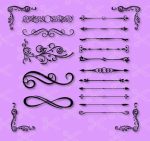 Decorative divider SVG DXF Cut Files