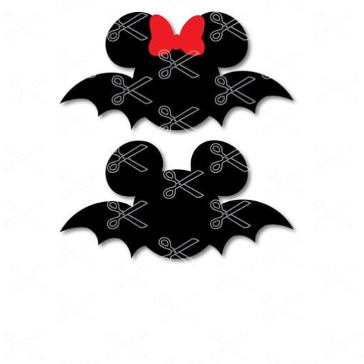 Download Disney Mickey Mouse Bat SVG and DXF Cut Files