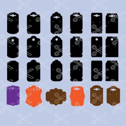 Earring Display Cards SVG and DXF Cut files