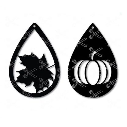 Fall tear drop earrings