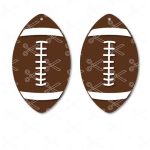Football earring SVG DXF