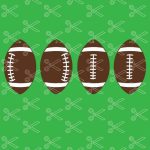 Football Earrings SVG and DXF