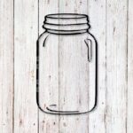 Mason Jar SVG DXF Cut File