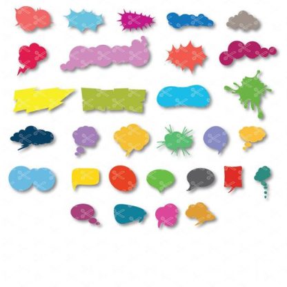Speech Bubbles Bundle SVG and DXF Cut files