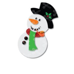 Download Christmas Snowman Clipart SVG and DXF Cut files and use it to your DIY project!