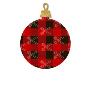 Download Christmas Plaid Bouble SVG and DXF Cut files and use it to your DIY project!