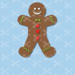 Gingerbread Man Christmas SVG DXF