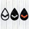Download Halloween Bat Tear Drop Earrings SVG and DXF Cut files and use it to your DIY project!