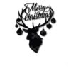 Merry Christmas Deer face SVG andDXF Cut files