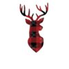 Download Buffalo Plaid Christmas Deer SVG and DXF Cut files and use it to your DIY project!