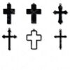 cross earrings svg and dxf cut files