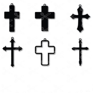 CROSS-EARRINGS-SVG-AND-DXF-CUT-FILES