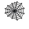halloween spider web earrings