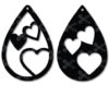 Download Heart Tear Drop Earrings SVG and DXF and use it to your DIY project!