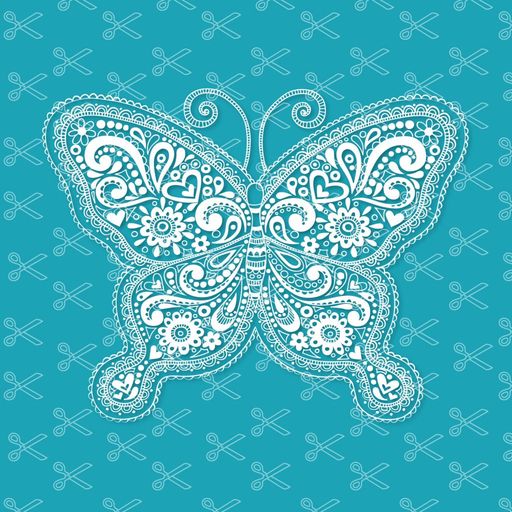 Download Mandala Butterflies SVG DXF - high quality premium design