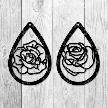 teardrop earring svg file