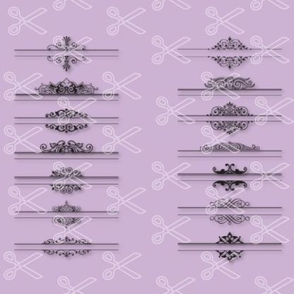 Mailbox Monogram Frame SVG DXF