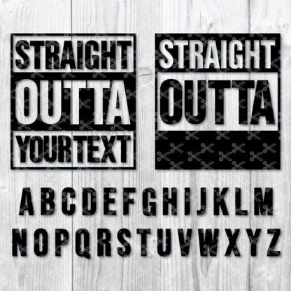 Straight outta svg
