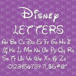 Disney Alphabet SVG and DXF Cut Files for Cricut and Silhouette