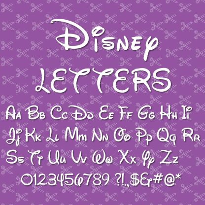 Walt Disney font svg