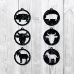 Farm Earrings Templates SVG DXF