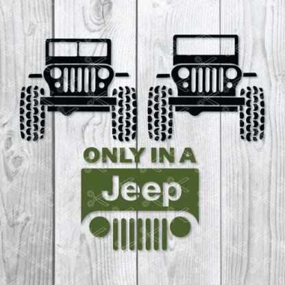 Jeep SVG PNG DXF - Jeep 4x4 SVG PNG DXF