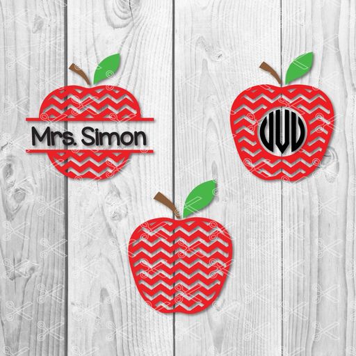 Chevron Apple Svg Png Dxf Cut Files Cute Svg Files