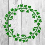 Flowers Wreath SVG DXF PNG