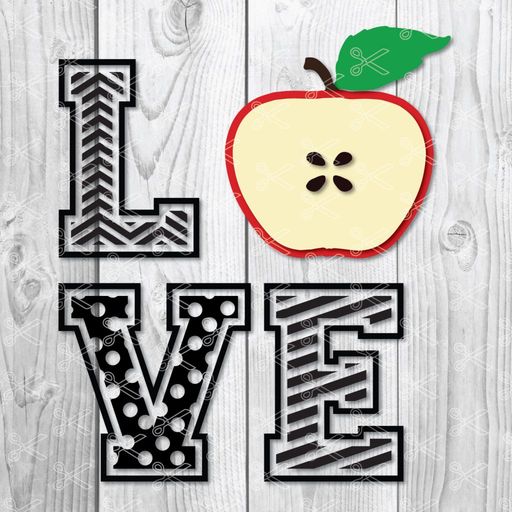 Apple Love Svg Archives Cute Svg Files