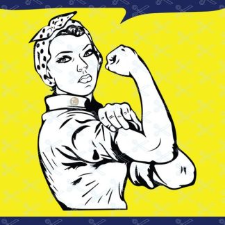 Rosie the Riveter svg file