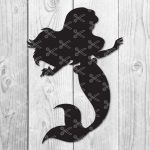 Little Mermaid SVG, PNG, DXF, Ariel Cut File