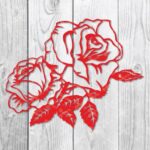 Rose SVG PNG DXF - Rose Clip Art