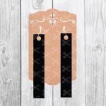 Striped Earrings SVG DXF PNG Cut Files - Jewelry Templates