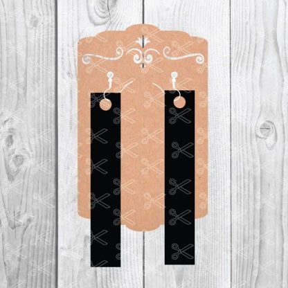 stripe earrings templates