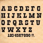 Western Monogram SVG PNG DXF Font - Western Alphabet