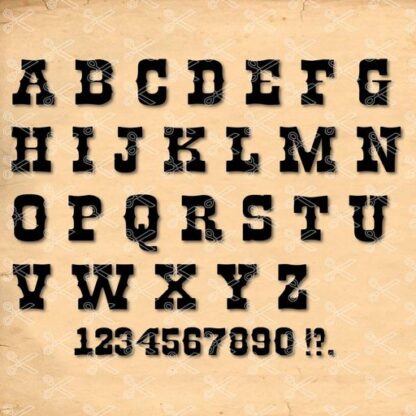 western svg font