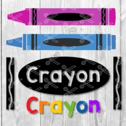 Crayon svg file