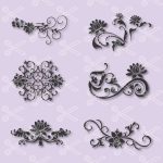 Flourish SVG DXF PNG Cut Files