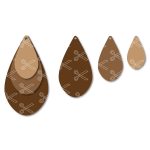 Stacked Earring SVG DXF PNG Cut Files