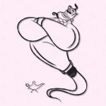 Genie Aladdin .SVG .DXF .PNG Cut File - Genie Lamp SVG