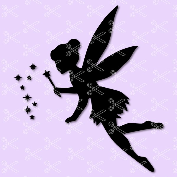Tinkerbell Fairy SVG PNG DXF Cut Files