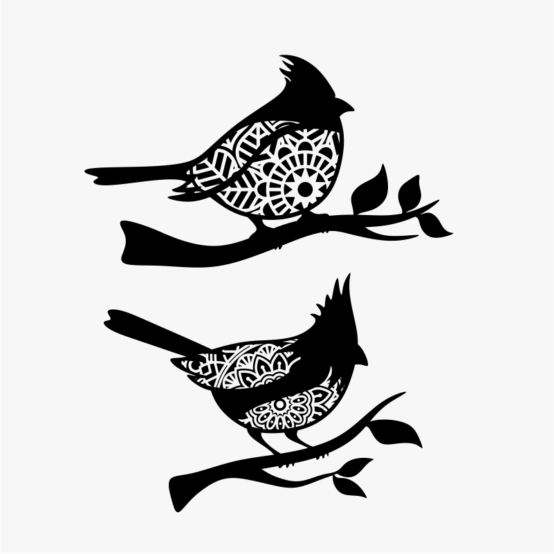 Download Cardinal Bird Mandala Svg Png Dxf & Eps Designs Cameo File Silhouette - Cute SVG Files