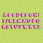 Cute Polka Dots 3D English Alphabet Letters SVG, PNG, DXF, EPS