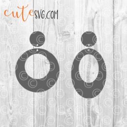 Geometric Earring Templates SVG DXF PNG Cut files