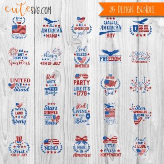 4th july SVG DXF PNG Cut files