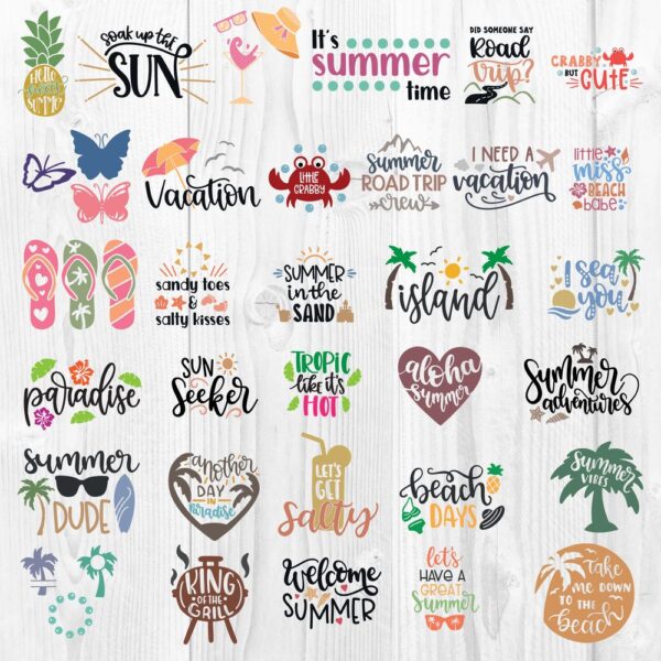 Summer Bundle SVG Clipart