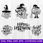 Halloween SVG Bundle, DXF, PNG, EPS, Cut Files - Halloween With Clipart