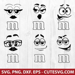 M & M Faces SVG File